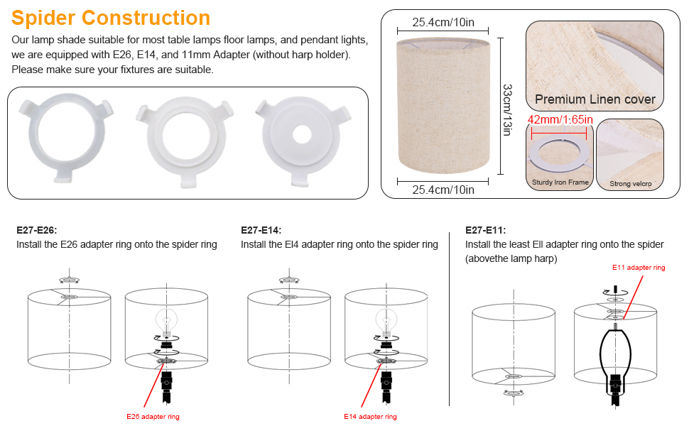 drum lamp shades