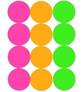 Tagaroom Sticker Dot Labels Color Coded (1 Inch Neon)