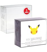 EVORETRO Display Case Protector Compatible for Pokemon Elite Trainer Box, Scratch - Free PET Disp...