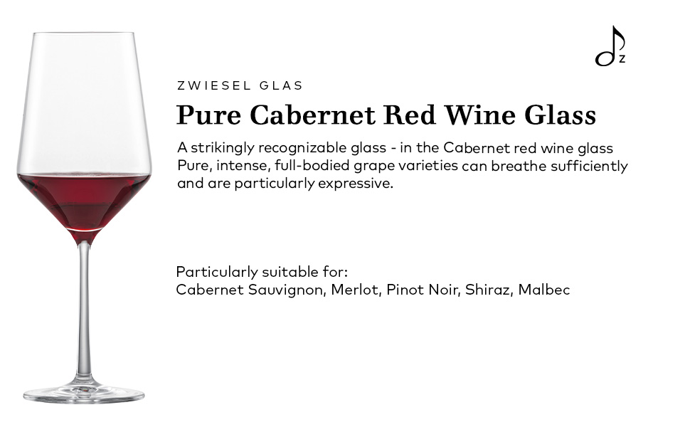 Cabernet red wine glass Pure