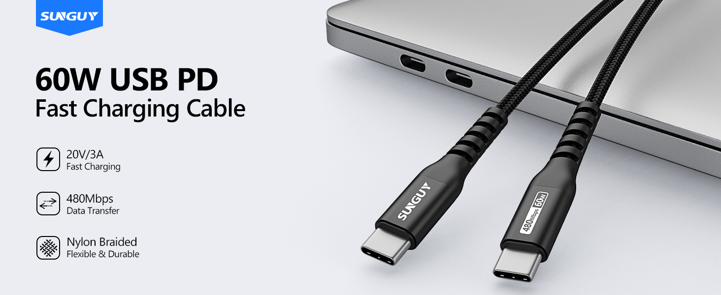 2ft usb c to usb c cable