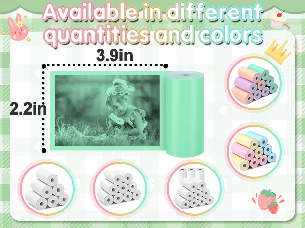 Kids Instant Camera Print Refill Paper
