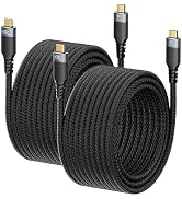 UPPDEFFST 2-Pack USB C Cables Compatible with Thunderbolt 3, USB 3.2 20Gbps High-Speed Transfer,1...