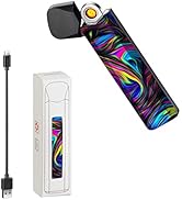 RSBYE New Mini Electric Lighters USB Lighter Rechargeable ARC Ultra Thin Windproof Lighter Plasma...