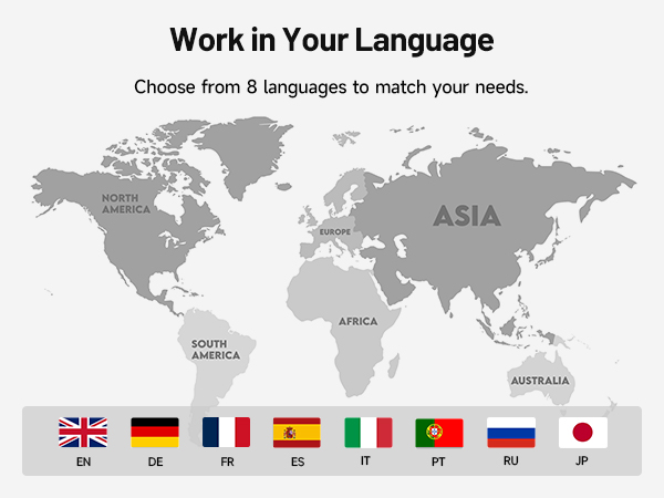 8 languages