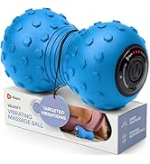 LifePro 4-Speed Vibrating Massage Ball - Peanut Massager Combines a Lacrosse Ball with Vibrating ...