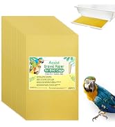 Acsist 30PCS Gravel Paper for Bird Cage, 17 x 11 inch Cuttable Sea Sand Paper Liners, Calcium San...