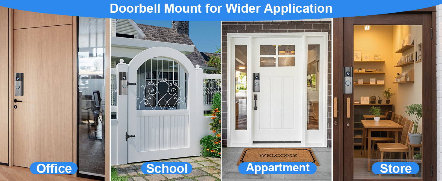 ring battery doorbell mount no drill ring doorbell mount 2026 ring doorbell holder adhesive