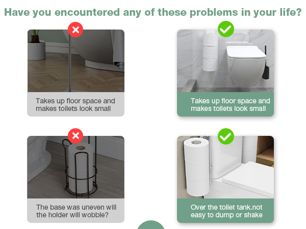 Over The Tank Toilet Paper Holder