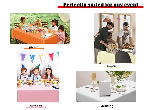 plastic table cover