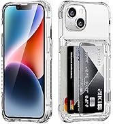 ACANDYA for iPhone 15 Plus Case Wallet iPhone 14 Plus Case Clear Protective Case Credit Card Hold...