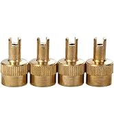 4Pcs Gold Tire Valve Stem Caps,Universal Valve Core Remover Wheel Caps,Bike Auto Replacement Part...