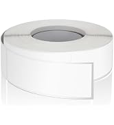 White Rectangle Stickers 3 x 1 Inch Color Coding Labels Vinyl Roll Self-Adhesive Waterproof Remov...