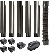 3" W 9Ft L Line Set Cover Kit for Mini Split Air Conditioners Decorative PVC Slim Line Cover for ...