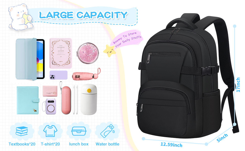 school backpack black