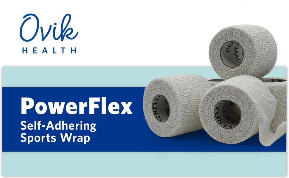 PowerFlex – Self-Adhering Sports Wrap (White)