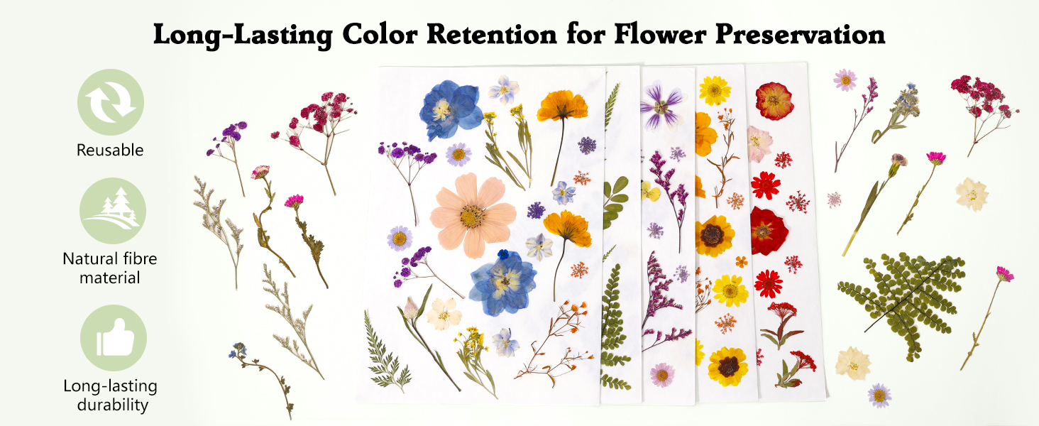 flower press paper