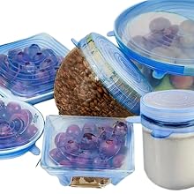 6- Silicone Stretch Lids