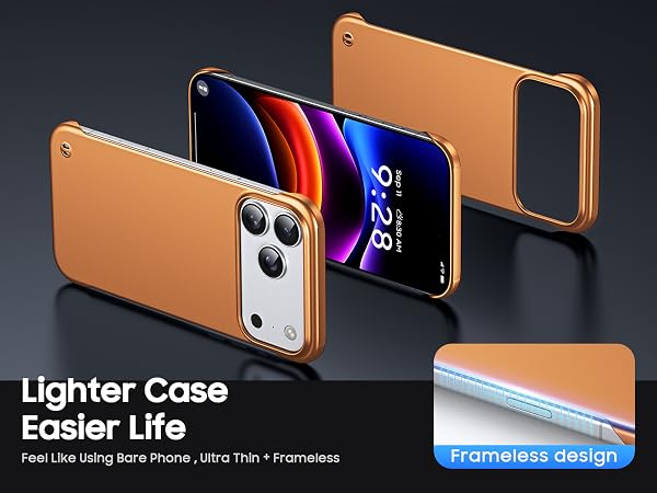 iPhone 17 pro max Frameless case