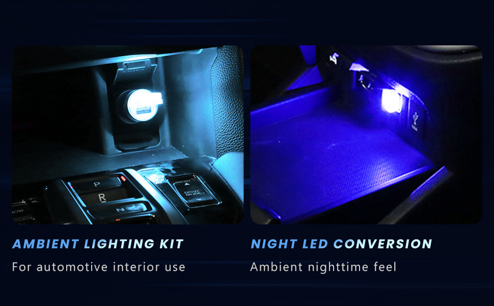 USB car ambient light is able to present brilliant light effects and create a fashionable.