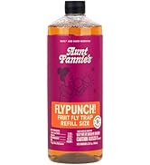 Aunt Fannie's FlyPunch Fruit Fly Trap for Indoor and Kitchen Use, Ready to Use, Made with Plant B...