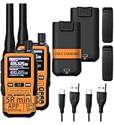 BAOFENG uv-5r mini Ham Radio,uv5r mini Handheld App Programming Walkie Talkies with 5W Power,Copy...