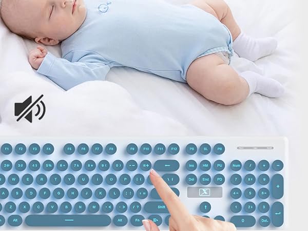 104 keys full-layout Keyboard with the numpad