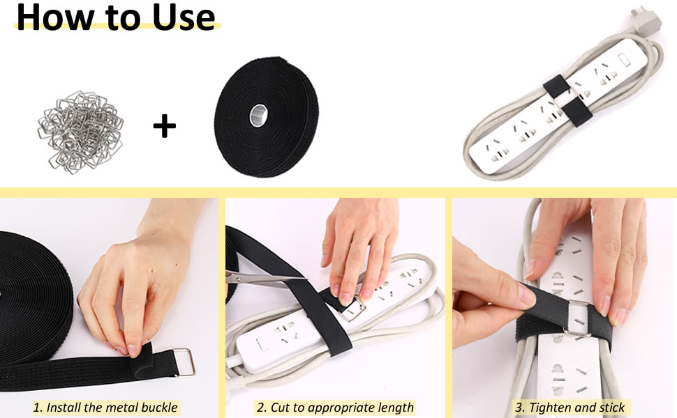 velcro straps with buckle