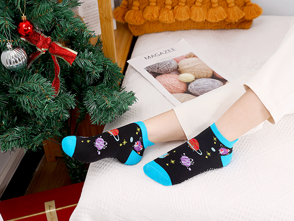 Eyean Kids Ankle Cotton Socks Cute Animal Pattern Soft Non Slip Boys Girls No Show Socks 6 Pairs