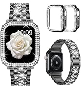 Mosonio Compatible with Apple Watch Band 38mm 40mm 41mm 42mm 44mm 45mm 46mm 49mm with 2 Pack Case...