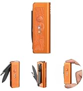 OKNIFE MK EDC Utility Gear with Flashlight, Knife & Screwdriver | 300-Lumen Pocket Multitool, USB...