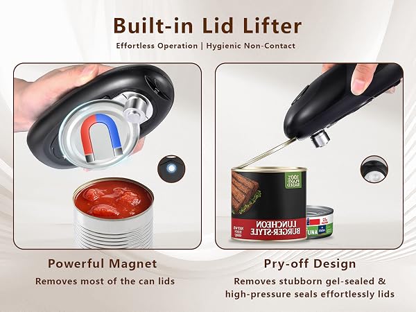can opener with magnet