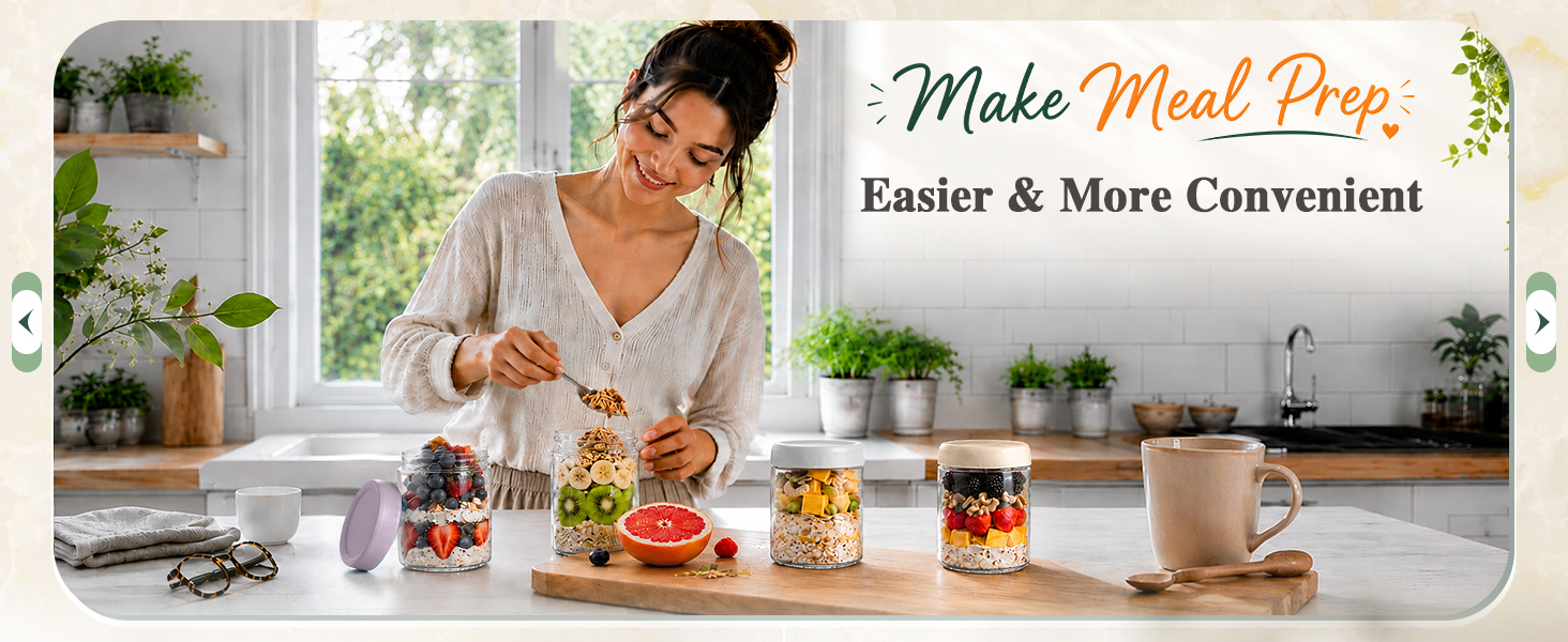 meal prep jars