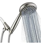 G-Promise Handheld Shower Head High Pressure 6 Spray Settings, Detachable Hand Held Showerhead 4....