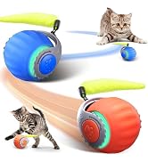 PawsomeFinds 2 Pack Interactive Cat Toy for Indoor Cats, Two Speed Smart Automatic Cat Toy Moving...