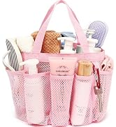 Fammart Mesh Shower Caddy Portable for College Dorm Room Essentials, Odorless Polyester Large Sho...