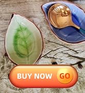 Coffee Spoon and Rest for Coffee Bar, Ice Cracks Leaf Small Spoon Rest for Coffee Station, Tea Sp...