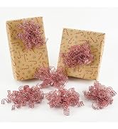 HUIHUANG Red Bows for Gift Wrapping Self Adhesive Metallic Red Bows for Christmas Silver and Red ...