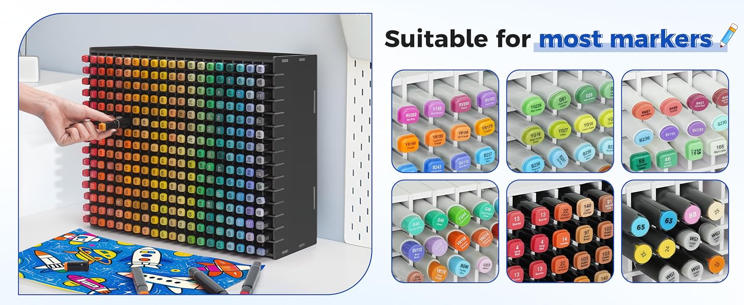 marker organizer rack