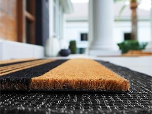 Stiff, durable natural fibers trap dirt for a cleaner home