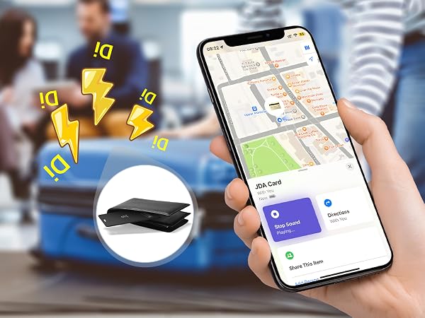 Bluetooth Wallet Finder Thin Finder for Wallet Smart Tags Wallet Tracker Card Tracker for Wallet