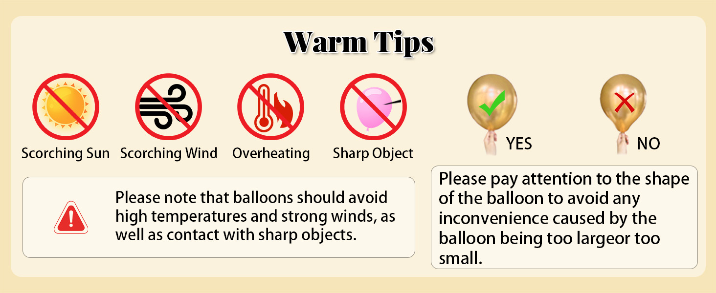 Balloons Warm Tips