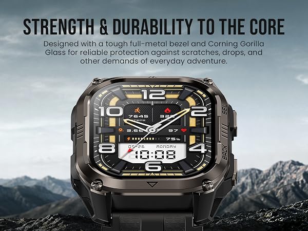 Strength and durability smart watch, rugged smart watch