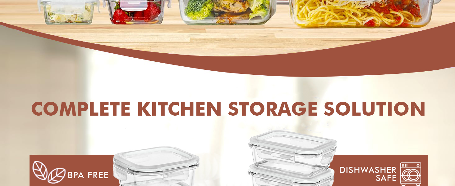 +Large Glass Storage Containers with Lids+; +Glass Lunch Containers+; +Freezer Storage Containers+