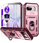 for Google Pixel 9A Case with Camera Cover Slider, 2*Tempered Glass Screen Protectors,Build in 36...