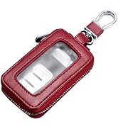 vvag Premium Car Key Fob Case Genuine Leather Car Smart Key fob Holder Car Remote Keychain Bag Un...