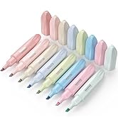 GOTIDEAL Aesthetic Cute Pastel Highlighters set, 8 Pack No Bleed Bible Highlighters pen for offic...