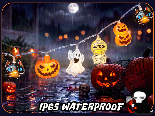 IP65 waterproof Halloween string lights for outdoor decorations