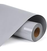 RENLITONG Grey HTV Iron on Vinyl 12Inch by 10ft Roll HTV Heat Transfer Vinyl for T-Shirt HTV Viny...