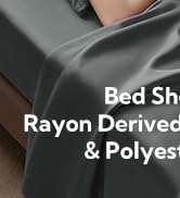 MR&HM Queen Sheet Set, 4-Piece Cooling Sheets, Rayon Derived from Bamboo & Polyester Blend, Soft ...